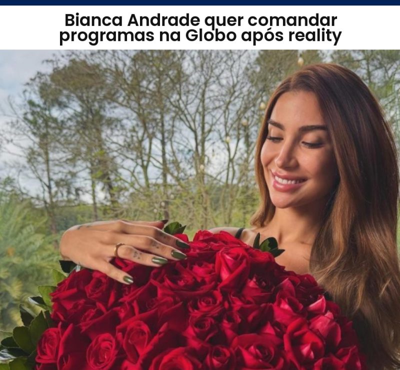 Bianca Andrade quer comandar programas na Globo após reality