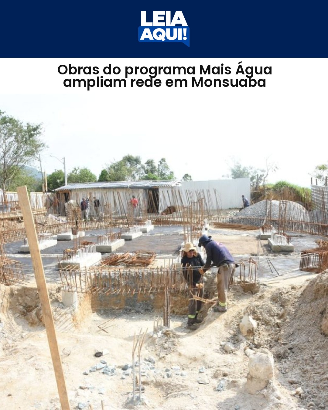 Obras do programa Mais Água ampliam rede em Monsuaba