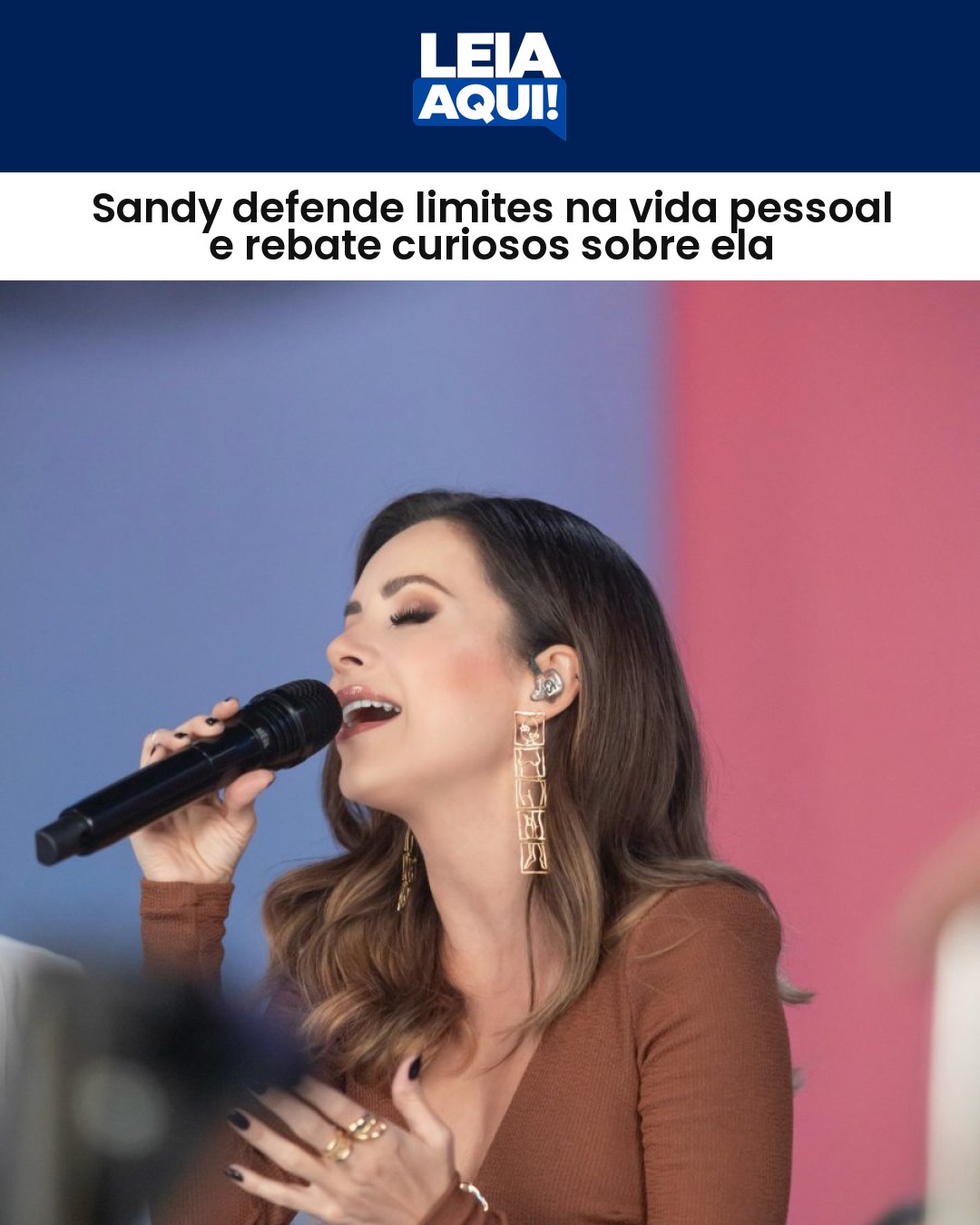 Sandy defende limites na vida pessoal e rebate curiosos sobre ela