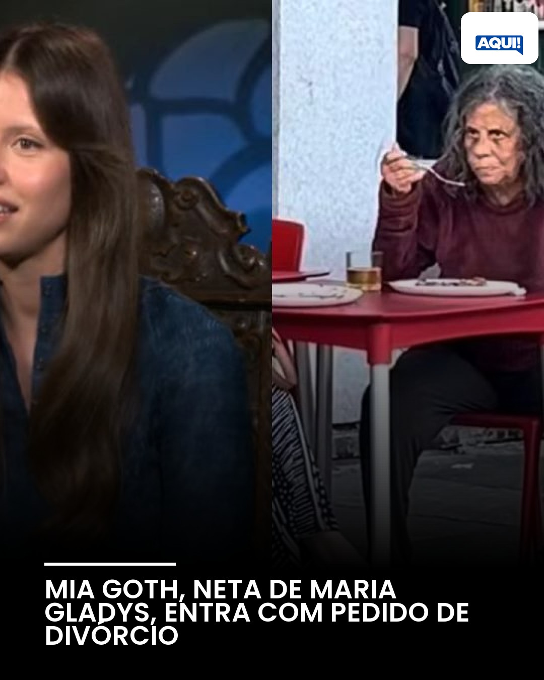 Mia Goth, neta de Maria Gladys, entra com pedido de divórcio