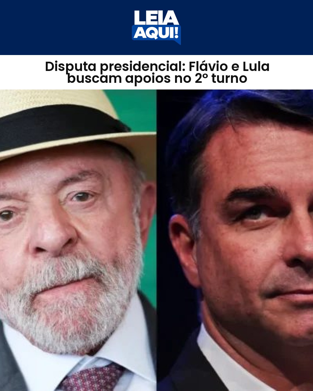 Disputa presidencial: Flávio e Lula buscam apoios no 2º turno