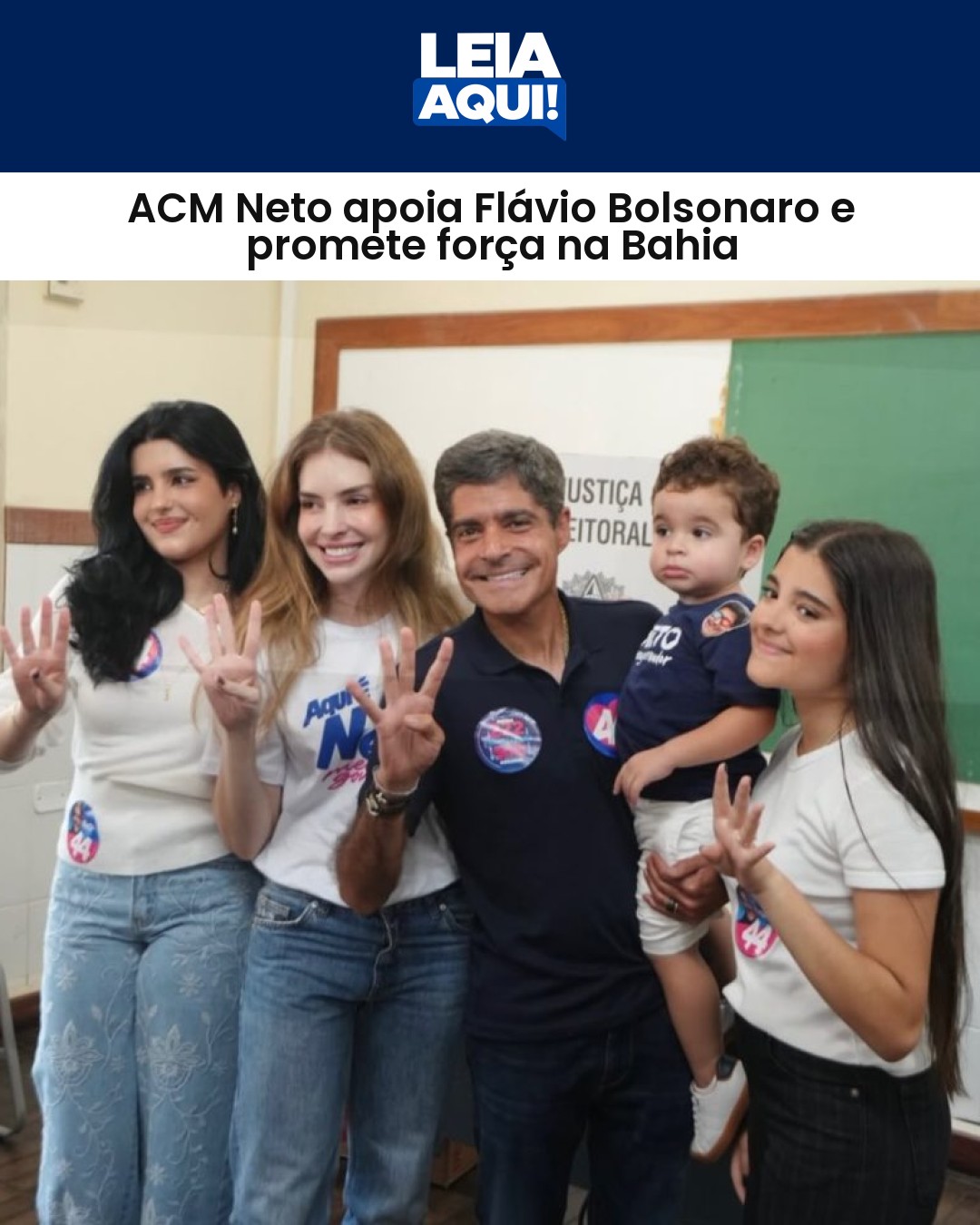 ACM Neto apoia Flávio Bolsonaro e promete força na Bahia
