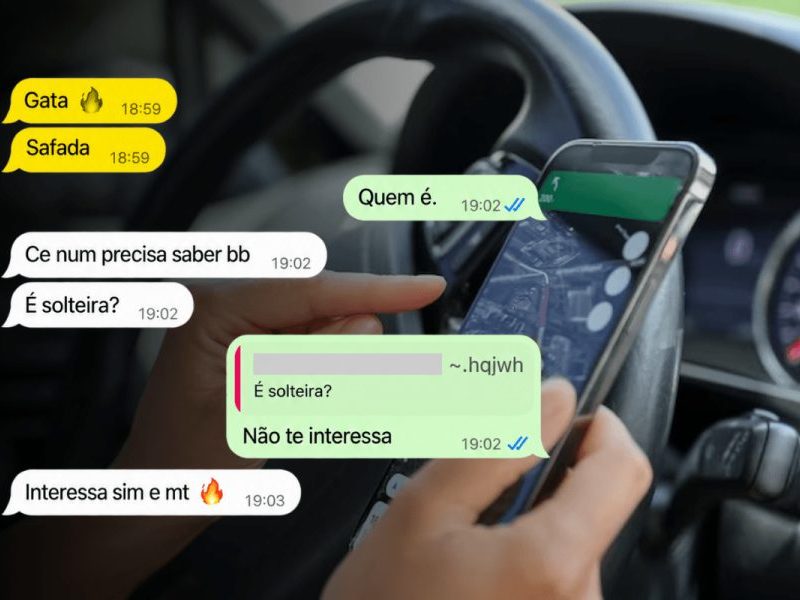Motorista de app é denunciado por ameaças e assédio em grupo