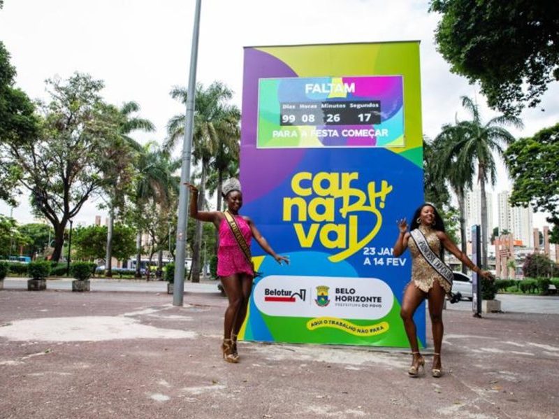 Carnaval 2027: BH instala relógio de contagem regressiva oficial