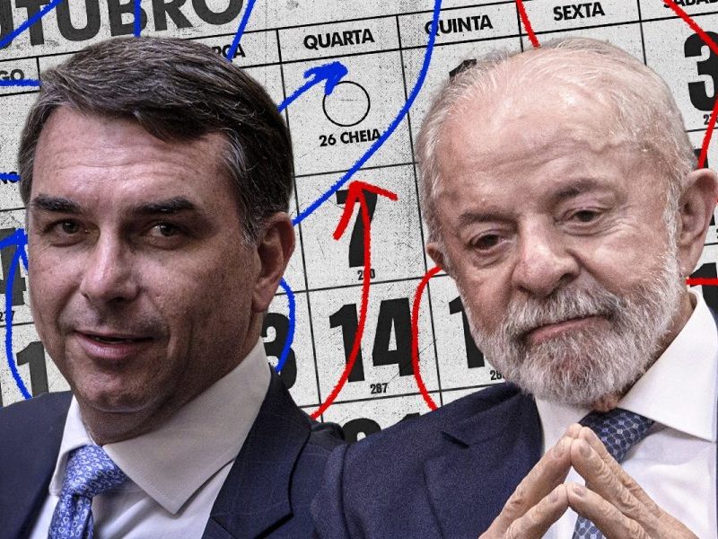 Flávio Bolsonaro tem 50,3% e Lula 50,3% em votos válidos