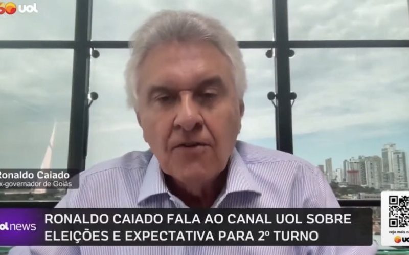 Caiado perde a paciência com jornalista ao falar de Bolsonaro
