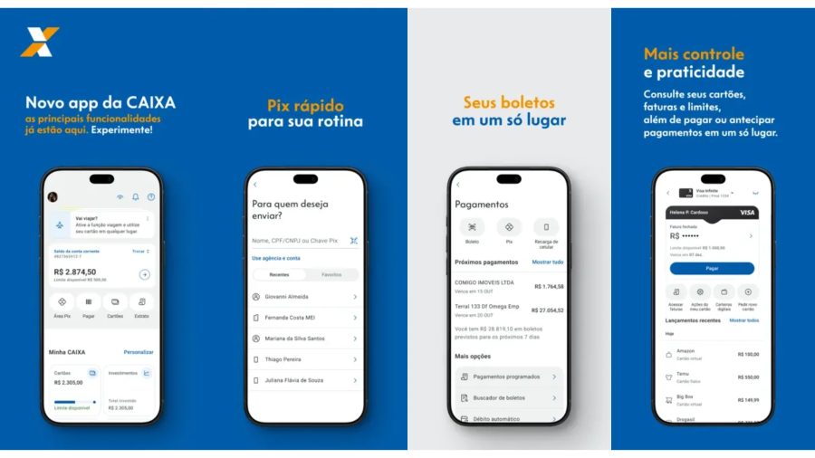 Caixa libera novo aplicativo para iOS com visual repaginado e segurança reforçada