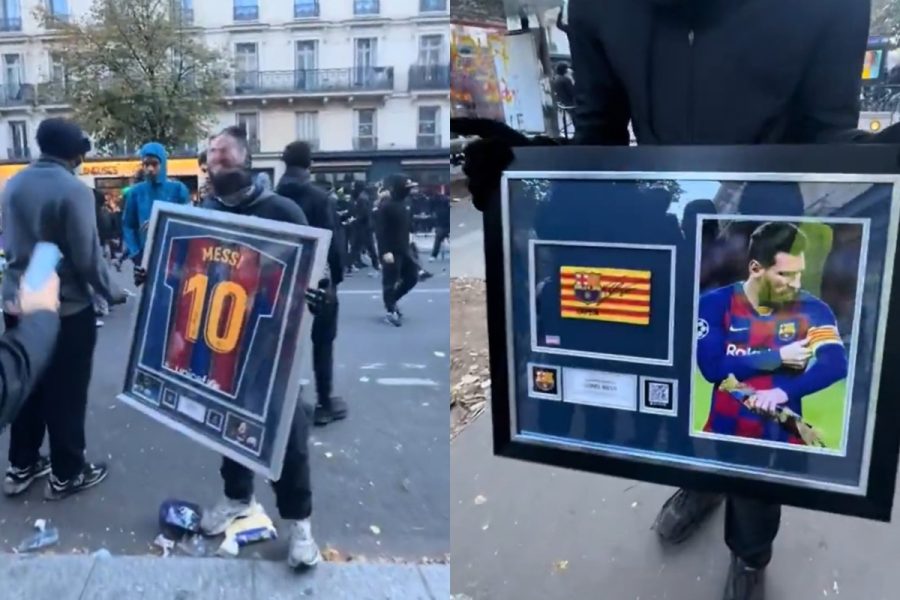 Camisa e braçadeira autografadas por Messi são roubadas em Paris