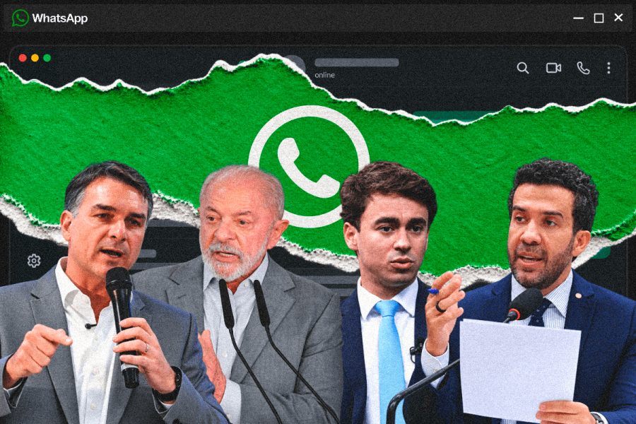 Canais de WhatsApp de Lula e Flávio dominam o 2º turno em 2026