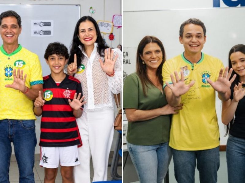 Candidatos ao governo do ES, Ferraço e Pazolini votam em Vitória