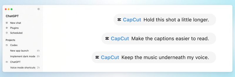 CapCut anuncia ferramentas de IA e integração com o ChatGPT