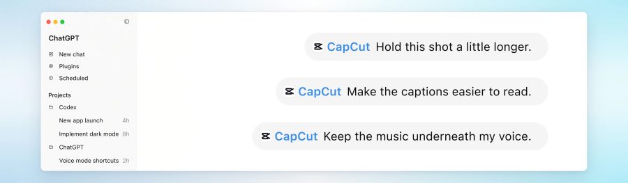 CapCut anuncia ferramentas de IA e integração com o ChatGPT