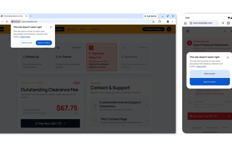 Chrome reforça IA para alertar usuários sobre golpes e lojas falsas