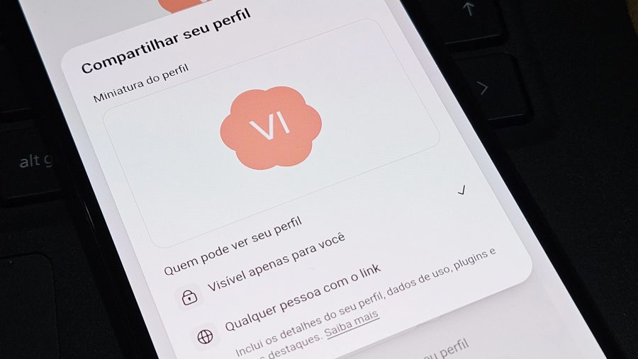 Como compartilhar o seu perfil no ChatGPT