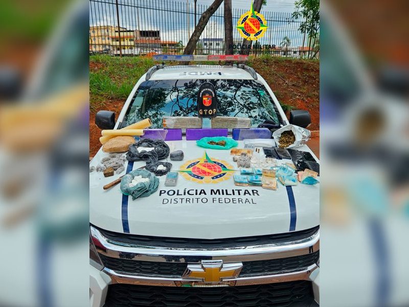 Cubano é preso no DF com maconha, skunk, cocaína e munição restrita