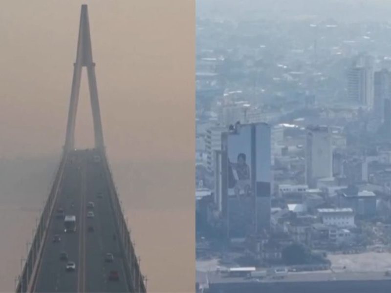 Fumaça de queimadas cobre Manaus e Defesa Civil emite alerta