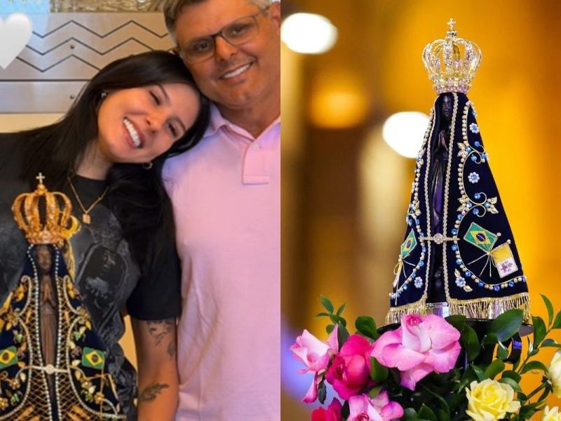 Ana Castela emociona web com homenagem a Nossa Senhora Aparecida