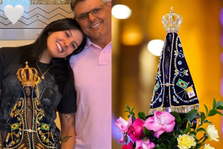 Ana Castela emociona web com homenagem a Nossa Senhora Aparecida