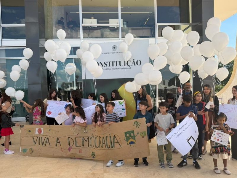 STF abre as portas para crianças em evento sobre cidadania