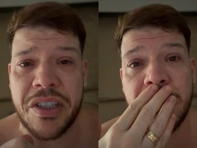 Ferrugem chora ao comentar caso de menino exposto por influenciadora