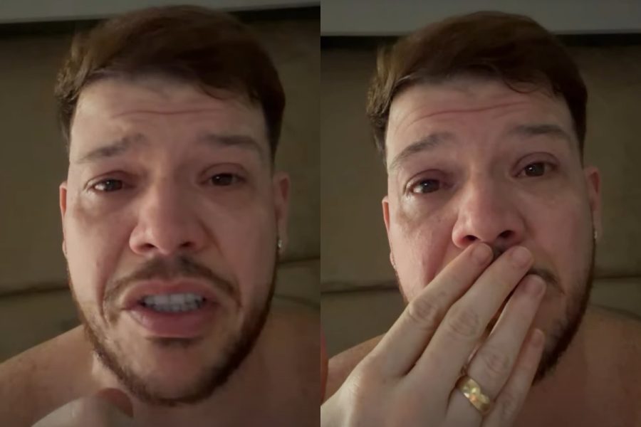 Ferrugem chora ao comentar caso de menino exposto por influenciadora