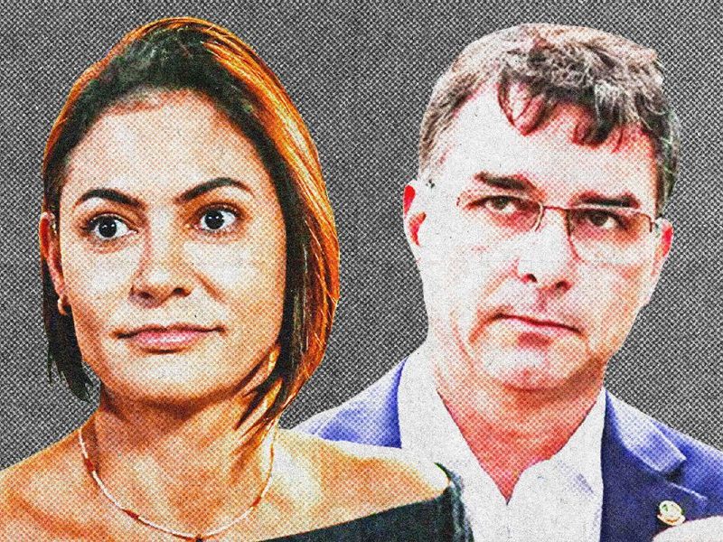 Flávio Bolsonaro encerra campanha sem atos com Michelle e Celina