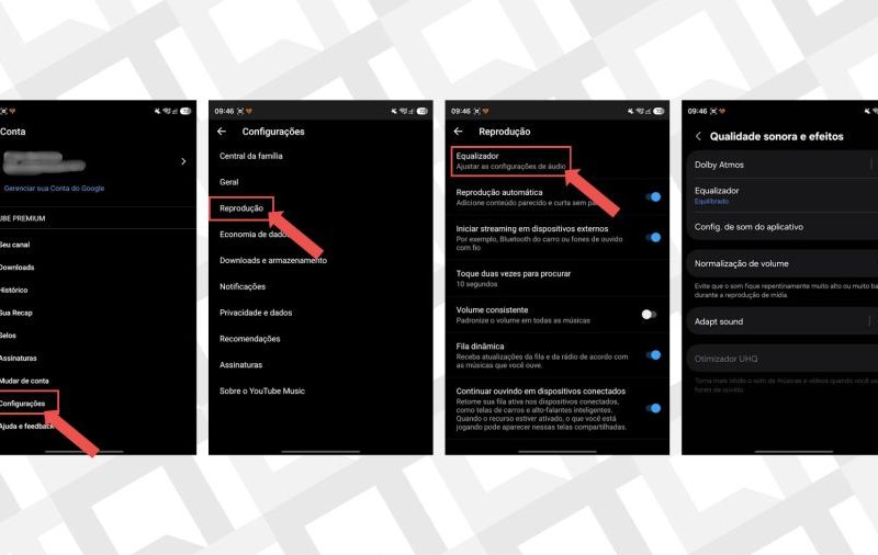 Fone barato chiando ou abafado? Truque no YouTube Music salva o som sem você gastar nada