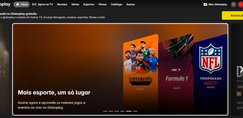 Globoplay tem novo plano básico com sportv por R$ 19,90 ao mês
