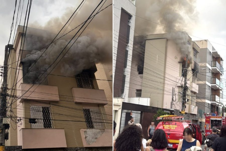 Incêndio em prédio no Prado, em BH, deixa feridos