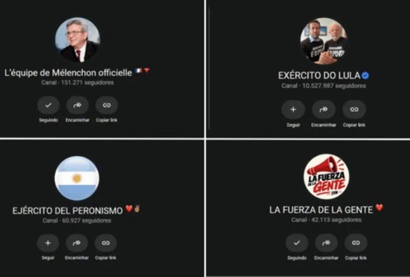 Lideranças de esquerda no exterior criam canais digitais inspirados no ‘Exército do Lula’