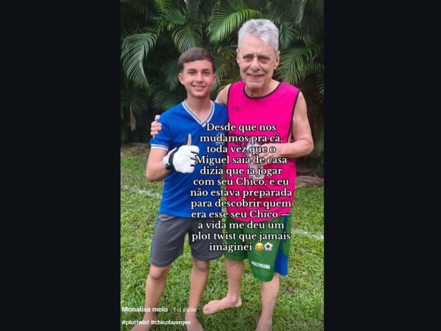 Mulher descobre que “Seu Chico” que jogava bola com o filho em condomínio era Chico Buarque