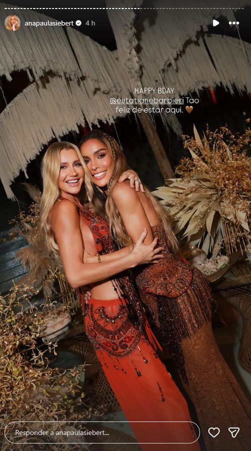 Na “boquinha da garrafa”! Ana Paula Siebert vai até o chão em aniversário na Bahia
