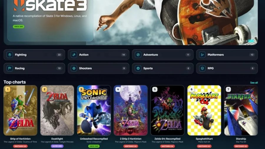 Nova plataforma reúne clássicos de Zelda e Sonic rodando nativo no PC, sem emulador
