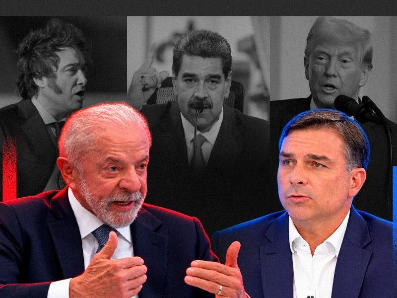 Eleições 2026: Lula e Flávio Bolsonaro na política externa