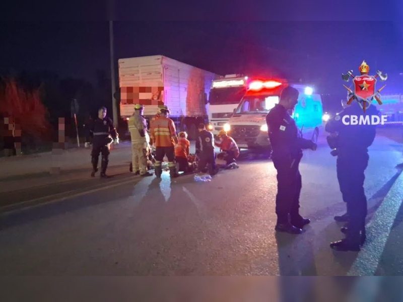 Pedestre morre atropelado por moto na Fercal