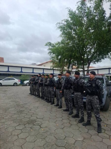 Policiais da capital se apresentam para reforçar segurança em VR