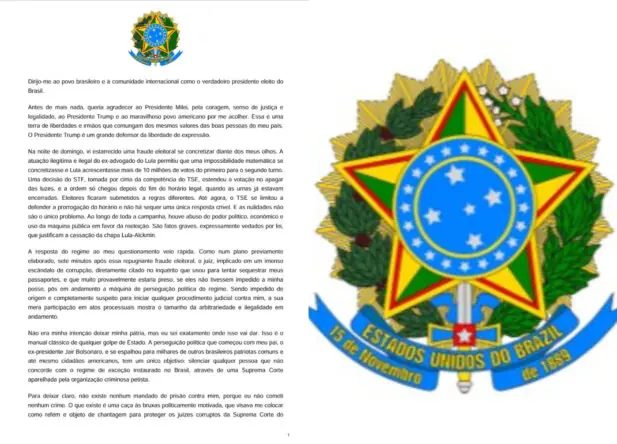 Valdemar Costa Neto critica carta golpista de Flávio bolsonaro