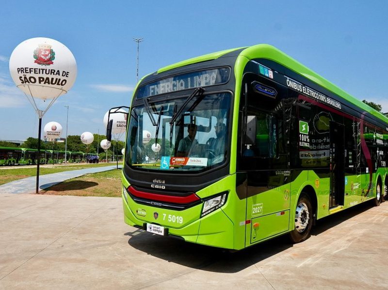 São Paulo alcança 2 mil ônibus elétricos na frota municipal