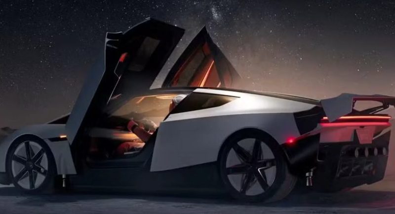 Tesla Roadster também “voa” sem sair do chão e pode ser carro mais rápido do planeta