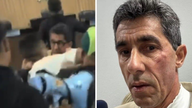 Vereador é agredido em protesto de professores em Barra Mansa
