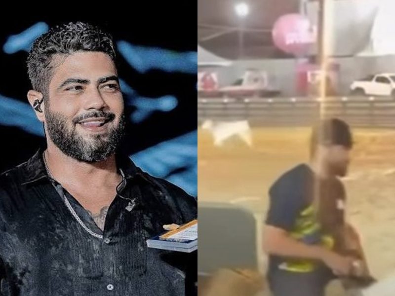 Henrique, da dupla com Juliano, cai de cavalo em vaquejada