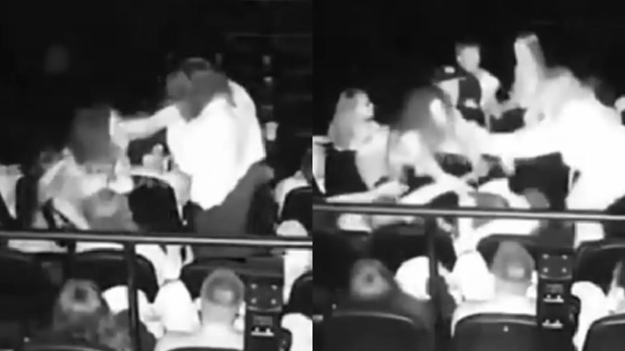 Vídeo: Mulheres saem na porrada em cinema, com puxões de cabelo e até spray de pimenta; motivo vem à tona Vídeo: Mulheres saem na porrada em cinema, com puxões de cabelo e até spray de pimenta; motivo vem à tona