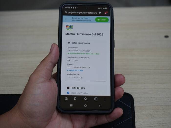 Volta Redonda abre inscrições para mostra científica até novembro