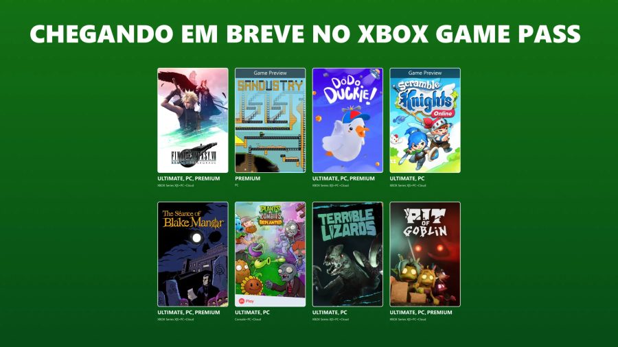 XBOX Game Pass recbe Final Fantasy, Plants vs. Zombies e jogos indie em outubro