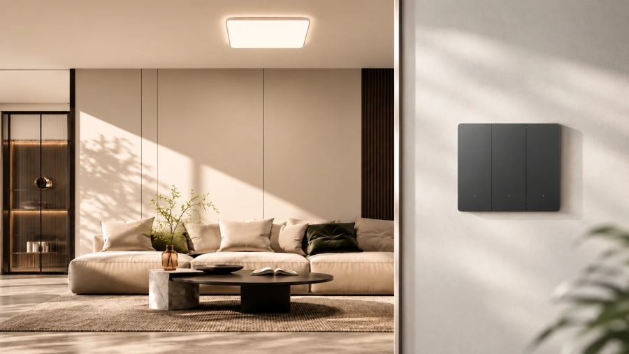 Xiaomi lança interruptor de vidro que deixa até lâmpada comum inteligente