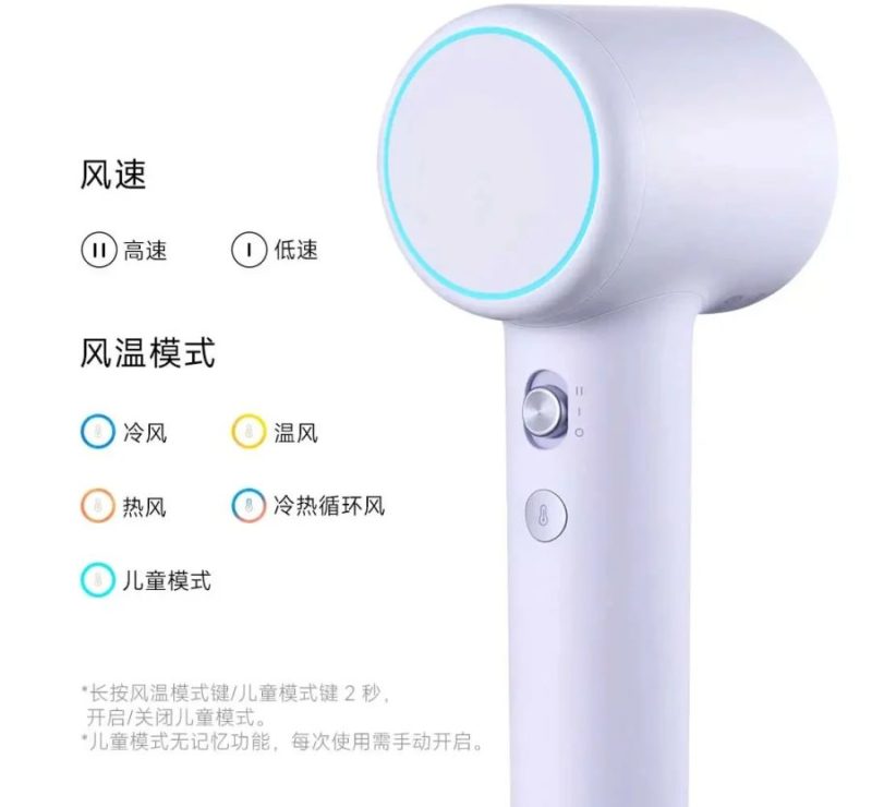 Xiaomi lança mini secador de cabelo por R$ 150 com modo infantil